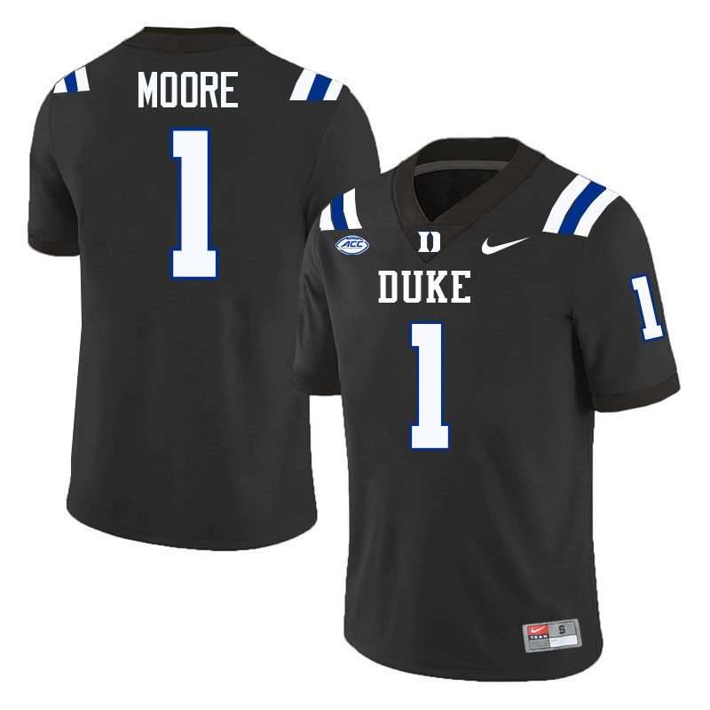 Terry Moore Duke Jersey,Duke Blue Devils #1 Terry Moore Jersey Youth College-Black